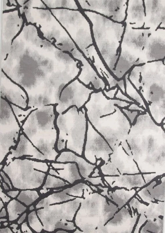 Image of Rugstyle Balletto Heatset Strike Rug in Grey Size: 200cm x 290cm Grey Unisex 200cm x 290 cm