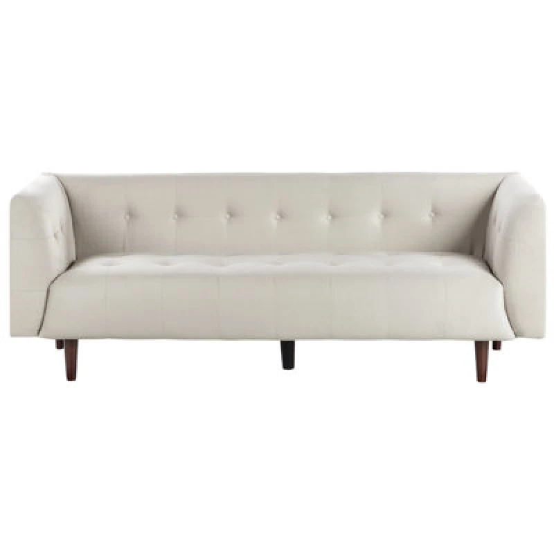 Image of Beliani Sofa 3 Seater Byske Fabric Light Beige