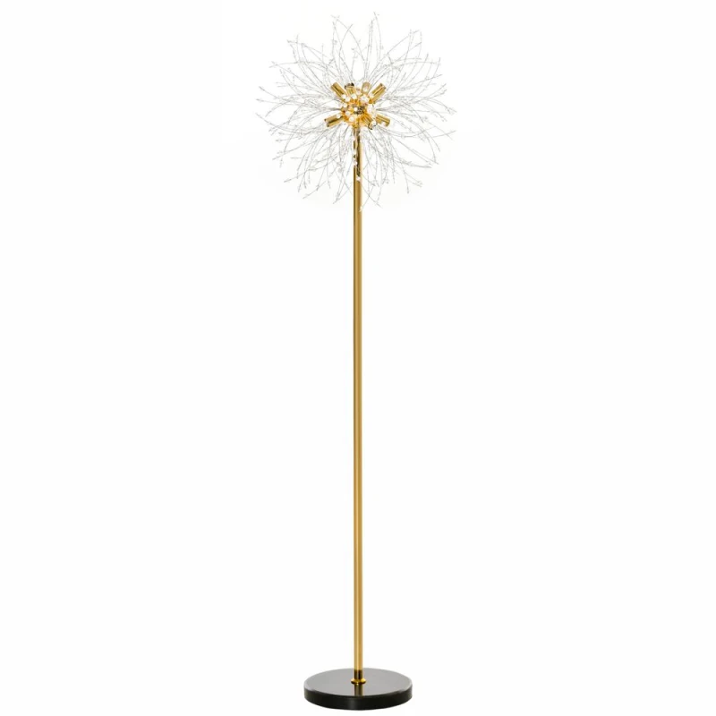 Image of HOMCOM Homcom - Modern Floor Lamp with Dandelion-like Lampshade for Bedroom 5056725382490