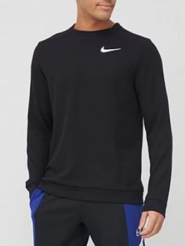 Image of Nike Training Dry Crew Sweat - Black