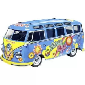 Image of Tamiya 1:10 RC VW Bus Type 2 T1 Flower Power 1:10 RC model car Electric Road version