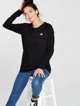 Image of The North Face Long Sleeve Raglan Tee Black Size M Women