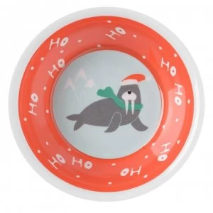 Image of Linea Linea Melamine Christmas Bowl - Red