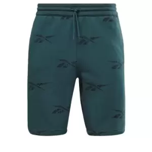 Image of Reebok Identity Vector Fleece Shorts Mens - Green