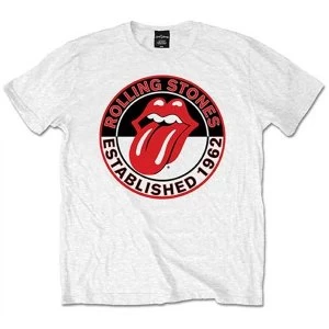 Image of The Rolling Stones - Est. 1962 Unisex XX-Large T-Shirt - White