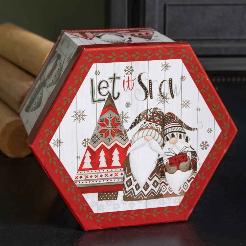 Image of 7cm Set of 14 Traditional Vintage Christmas Gonk Tree Baubles