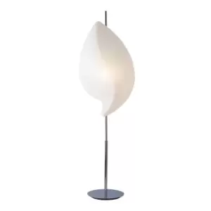 Image of Natura Floor Lamp 2 Light E27 Indoor, Polished Chrome/Opal White COLLECTION ONLY Item Weight: 15kg