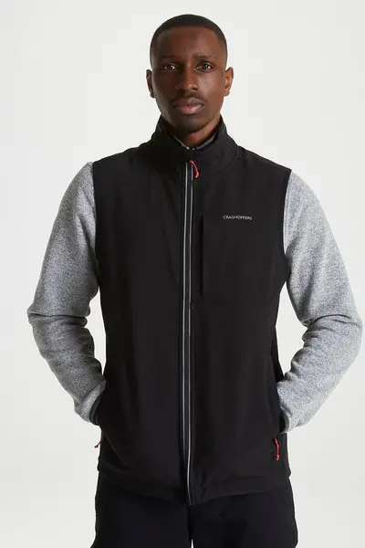 Image of Craghoppers 'Altis' Ecoshield Insulated Softshell Vest Black