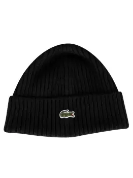 Image of Ribbed Embroidered Logo Beanie