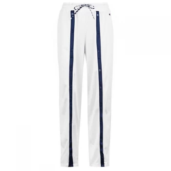 Image of Champion Wide Leg Popper Jogging Pants - WHITE