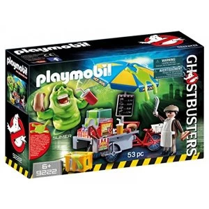 Image of Playmobil Ghostbusters Hot Dog Stand with Slimer