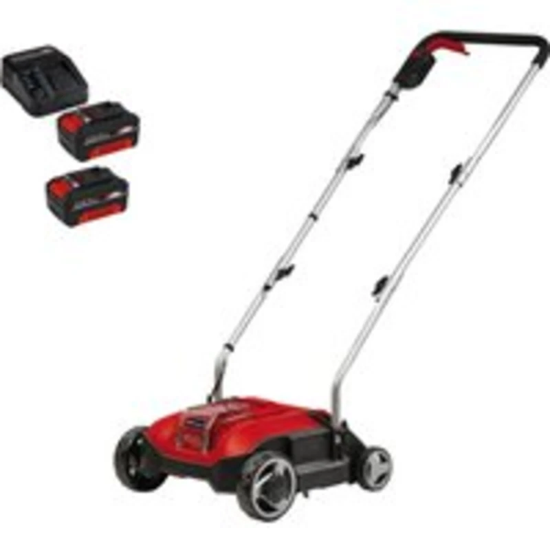 Image of Einhell GC-SC 18/28 Li 18v Cordless Brushless Lawn Scarifier 280mm GE-SC 18/28 Li Batteries: 2 x 4ah Li-ion