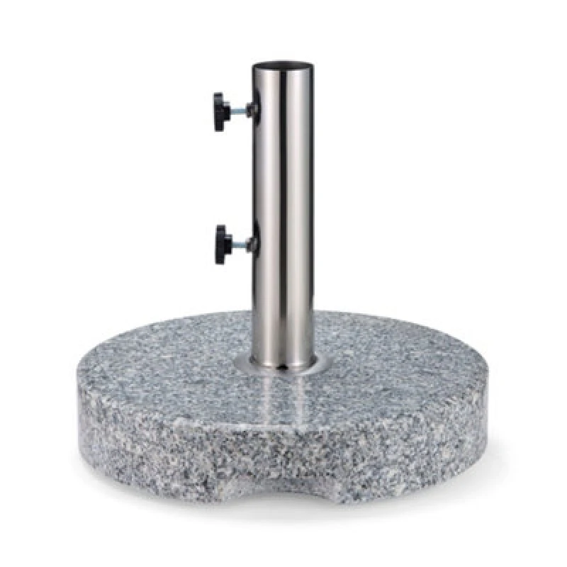 Image of Vonhaus Grey Round Granite Parasol Base, Grey 2500667.1