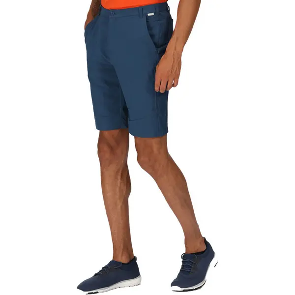 Image of Regatta Mens Highton Active Stretch Durable Long Shorts 40- Waist 40' (101.5cm) Blue Wing RMJ265-68E-40