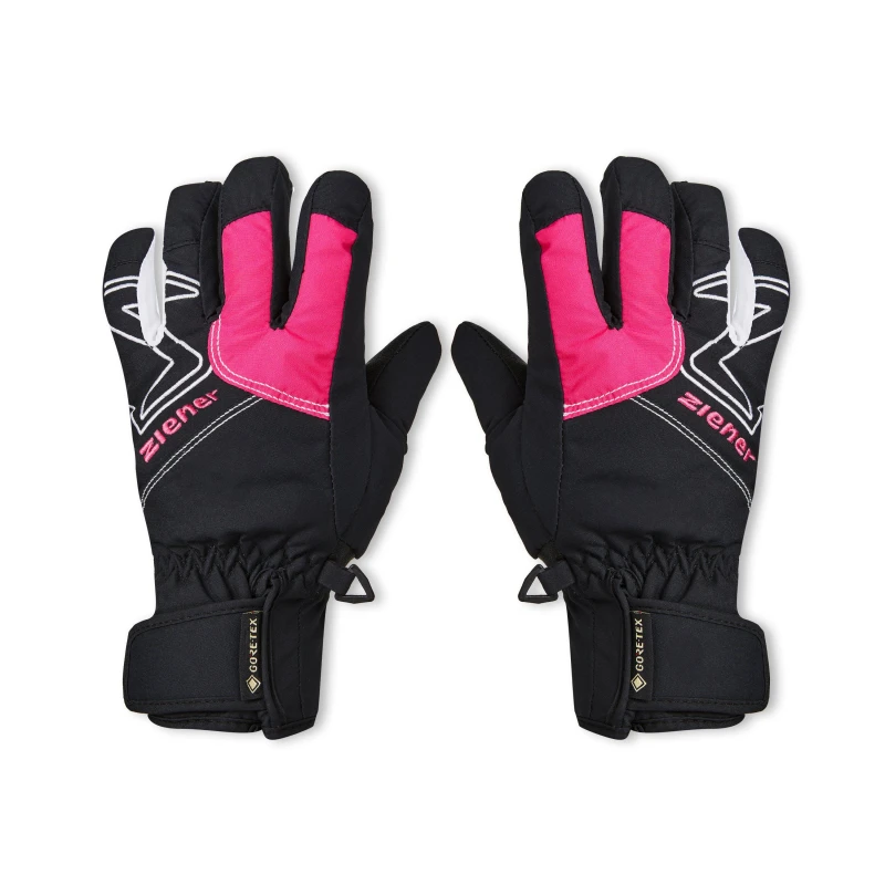 Image of Ziener 1562 GTX Ski Gloves Juniors - Pink Pink XL Boys