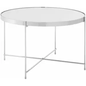 Image of Allure Large Silver Mirror Side Table - Premier Housewares