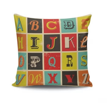 Image of NKRLNT-004 - No Filling Multicolor Cushion Cover