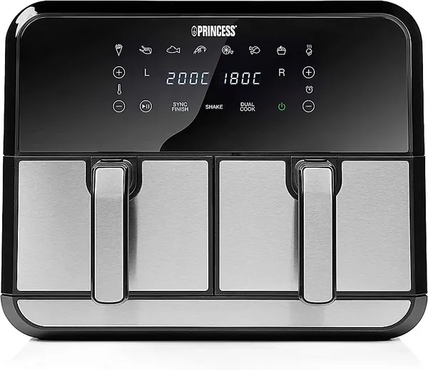 Image of Princess 182074 1700W 8L Dual basket Air Fryer