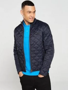 Image of Barbour International Gear Quilted Jacket - Navy, Size S, Men