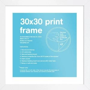 Image of GB Eton White Frame 30x30cm