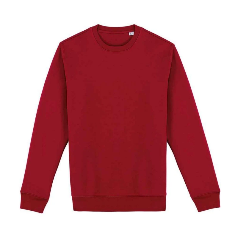 Image of Native Spirit Mens Crew Neck Sweatshirt in Red Size: XS Red Male XS