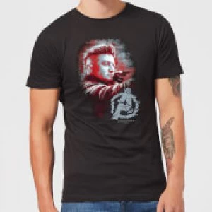 Image of Avengers Endgame Hawkeye Brushed Mens T-Shirt - Black - M