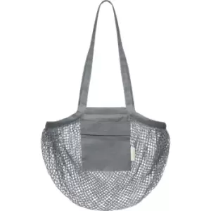 Image of Bullet Pune Mesh Organic Cotton Tote Bag (One Size) (Grey) - Grey