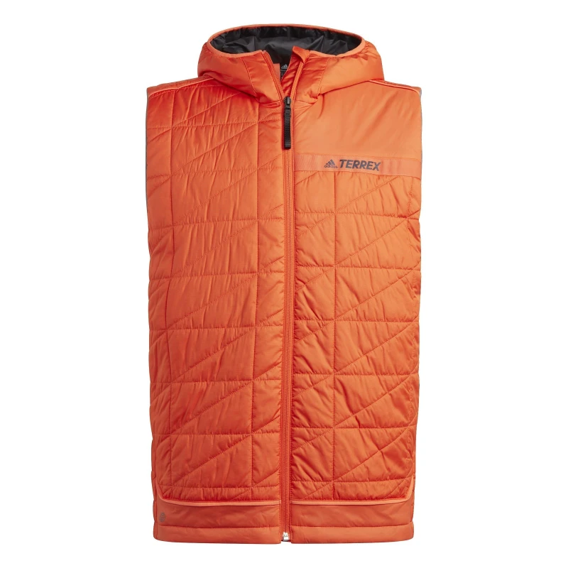 Image of adidas Synthetic Insulated Gilet Mens - Orange Orange XS