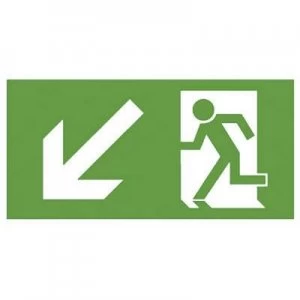 Image of Escape route sign Down left B SAFETY F563 D