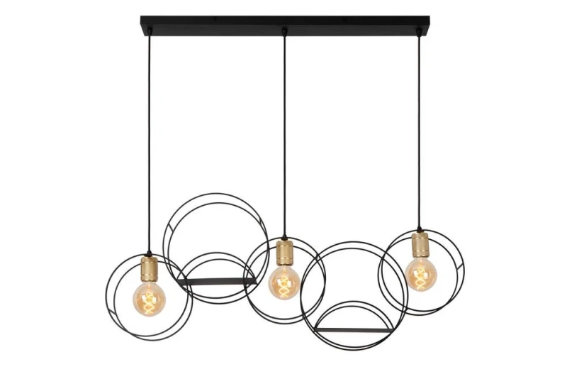 Image of Netlighting Circle Pendant light 3xE27 Black Unisex