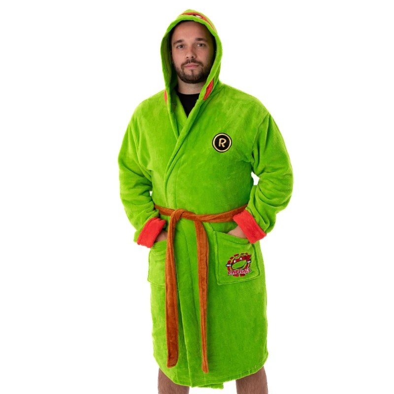Image of Teenage Mutant Ninja Turtles Hooded Bathrobe Green male
