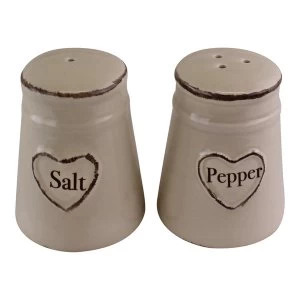 Image of Heart Range Ceramic Salt & Pepper Pots