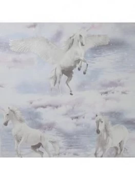 Image of Arthouse Glitter Unicorn Kingdom Wallpaper