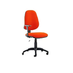 Image of Dynamic Independent Seat & Back Task Operator Chair Height Adjustable Arms Eclipse Plus III Tabasco Red Seat High Back