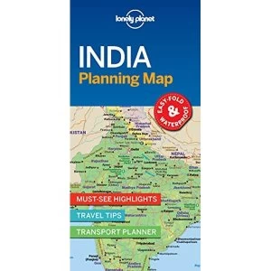 Image of Lonely Planet India Planning Map Sheet map, folded 2018