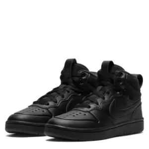 Image of Nike Borough 2 Mid Top Trainers Child Boys - Black