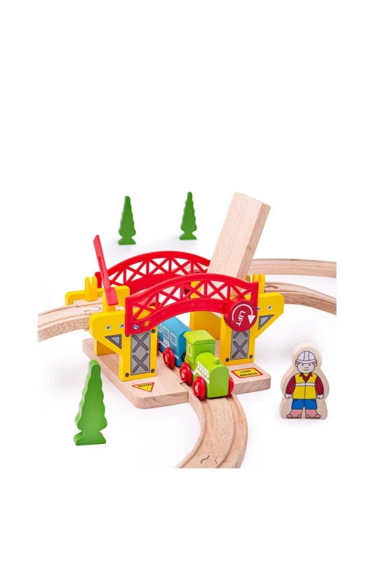 Image of Bigjigs Rail Lifting Bridge Toy Multi unisex