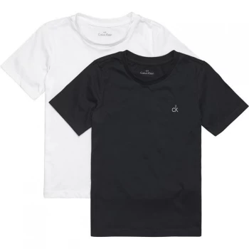 Image of Calvin Klein Calvin 2 Pack T Shirts - Black/White