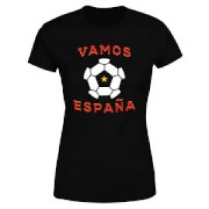 Image of Vamos Espana Womens T-Shirt - Black - 5XL