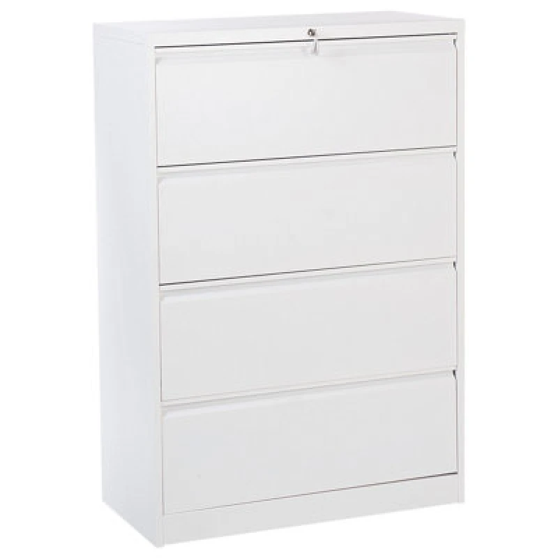 Image of Beliani Storage Unit Halite Metal White