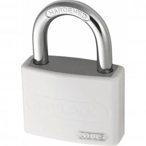 Image of Abus T65AL Series Aluminium Padlock White Keyed Alike 40mm Standard 6401