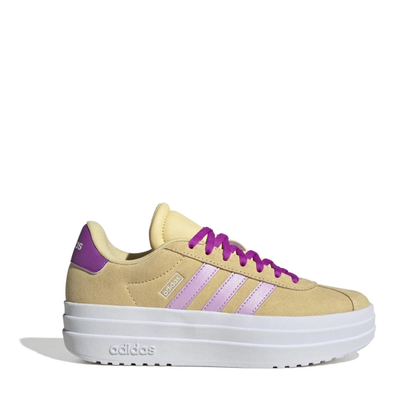 Image of adidas VL Court Bold Kids Trainers orng/lilac/pnk female 3 (35.5)