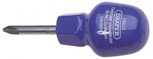 Image of Draper No 2 x 38mm Cross Slot Cabinet Pattern Chubby Screwdriver (Sold Loose) 186CSB 19503
