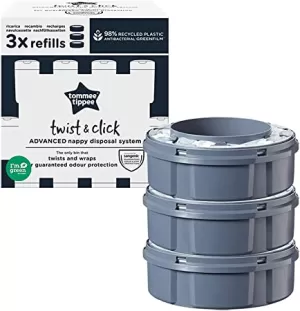 Image of Tommee Tippee Twist and Click Advanced Nappy Disposal Refill