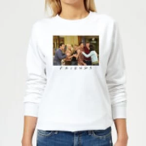 Image of Friends Cast Shot Womens Sweatshirt - White