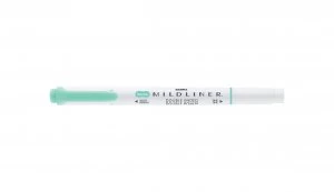 Image of Zebra Mildliner Double Ended Highlighter BlueGreen PK10