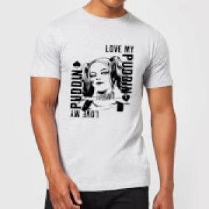 Image of DC Comics Suicide Squad Harley Love Puddin T-Shirt - Grey - M - Black