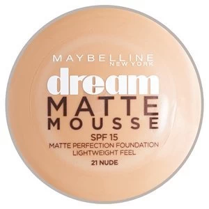 Image of Maybelline Dream Matte Mousse Foundation 21 Nude 10ml Nude
