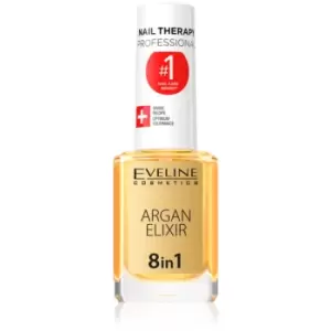 Image of Eveline Cosmetics Nail Therapy Argan Therapy 8 in 1 Restorative Elixir for Nails and Cuticles 12 ml