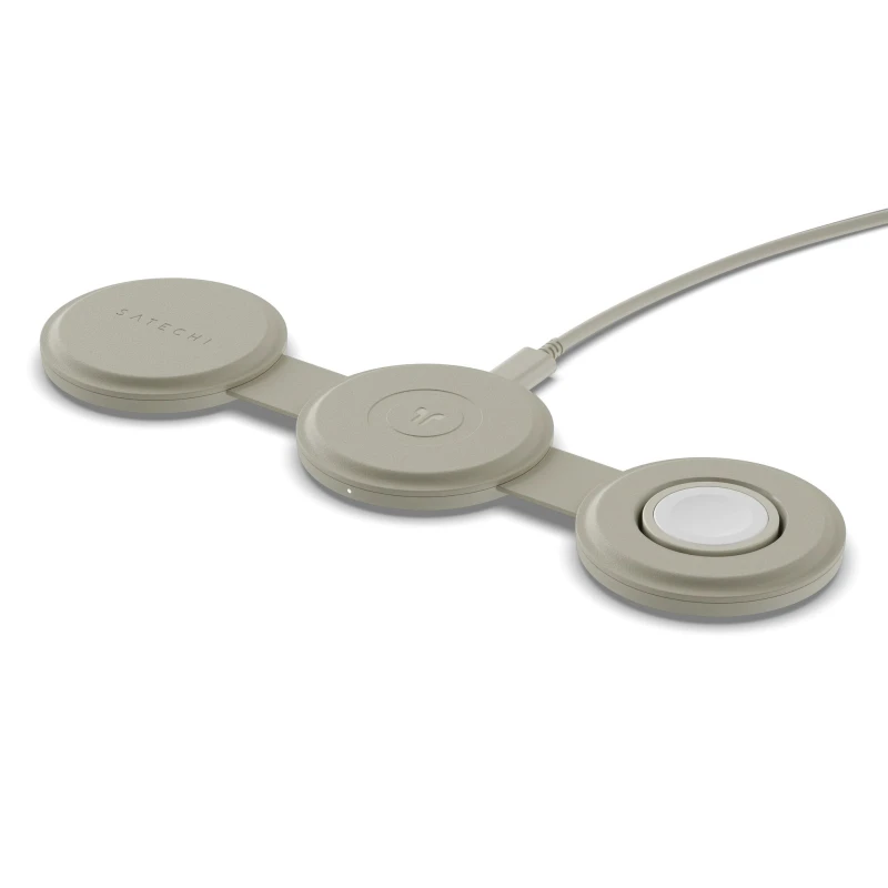 Image of Satechi Satechi OntheGo 3-in-1 Headset, Smartphone, Smartwatch White USB Wireless charging Fast charging Indoor ST-QTG31W